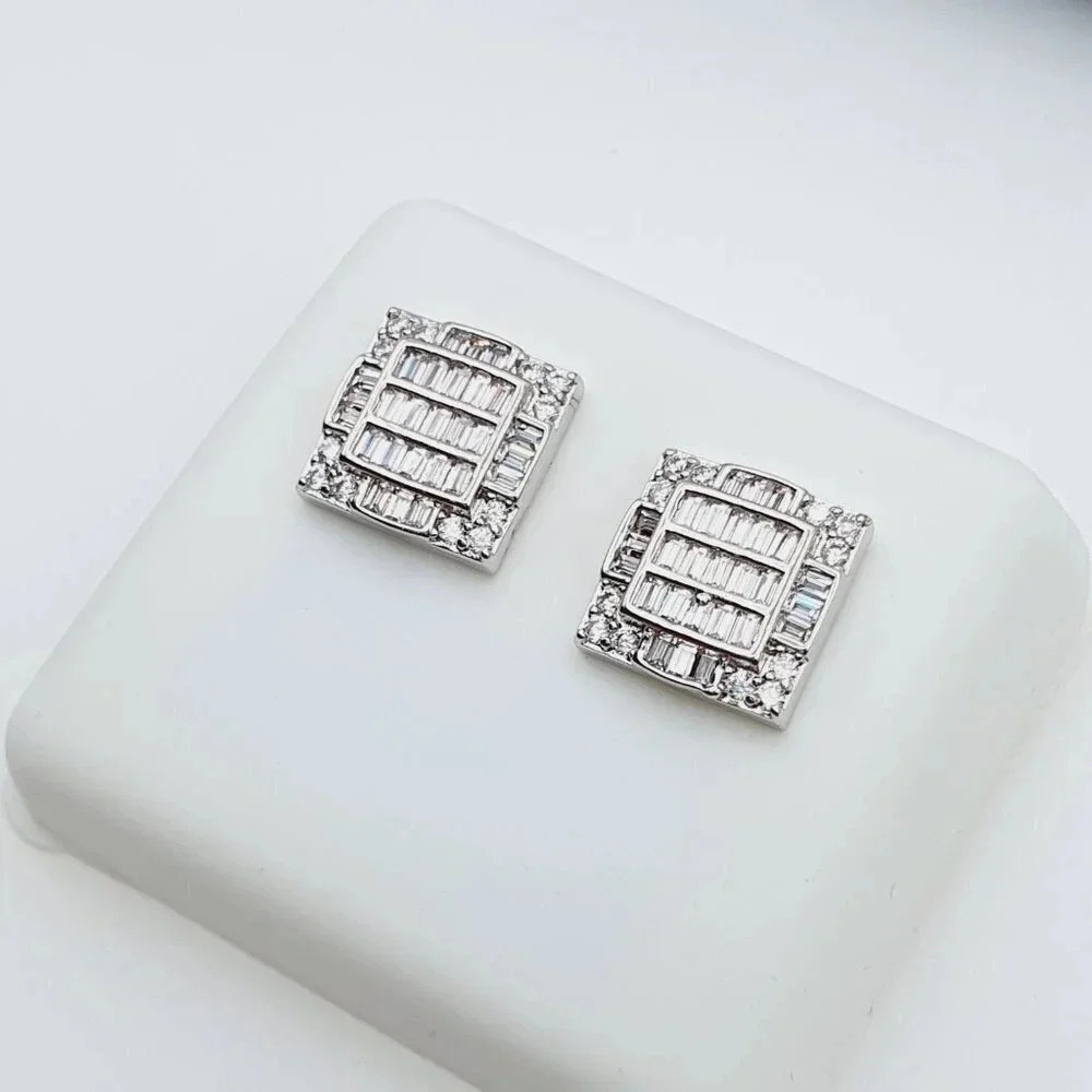 "925 Sterling Silver Plated CZ Earrings, EVBRS558